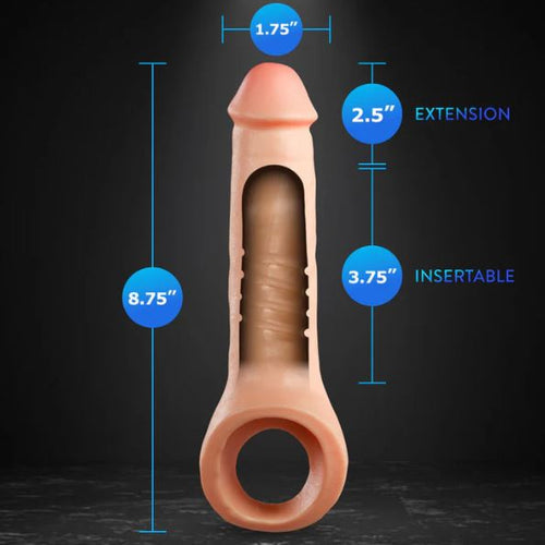 PERFORMANCE PLUS THRIVE 2.5IN SILICONE PENIS XTENDER BEIGE - BN31803