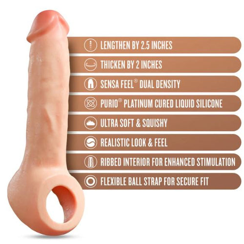 PERFORMANCE PLUS THRIVE 2.5IN SILICONE PENIS XTENDER BEIGE - BN31803