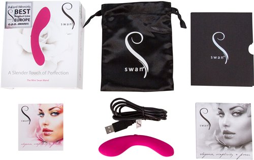 MINI SWAN WAND 4.75 PINK " - BMS321516