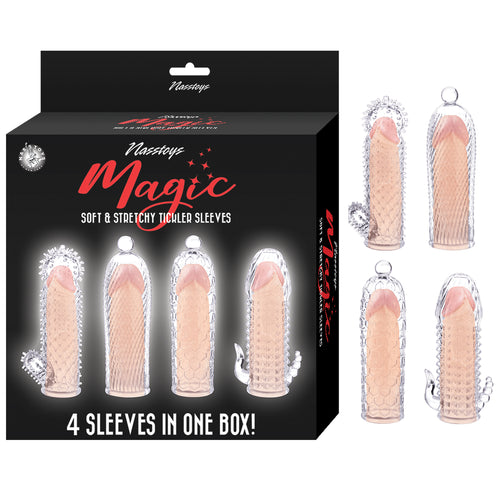 MAGIC SOFT & STRETCHY TICKLER SLEEVES - CLEAR