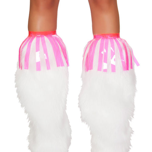 3242 - Pair of Vinyl Fringe Leg Wrap