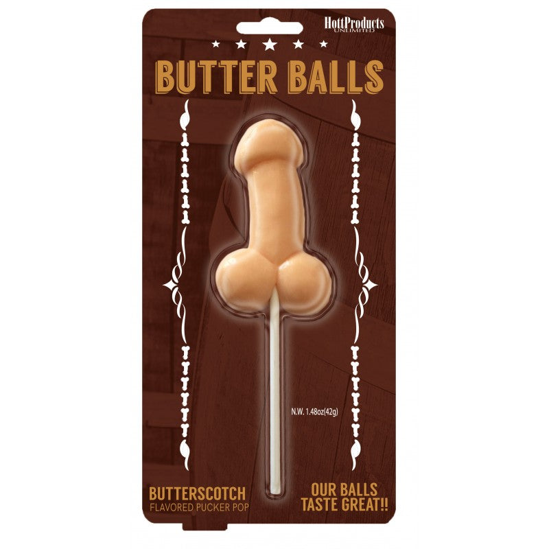 BUTTER BALLS BUTTERSCOTCH FLAVORED PECKER POP