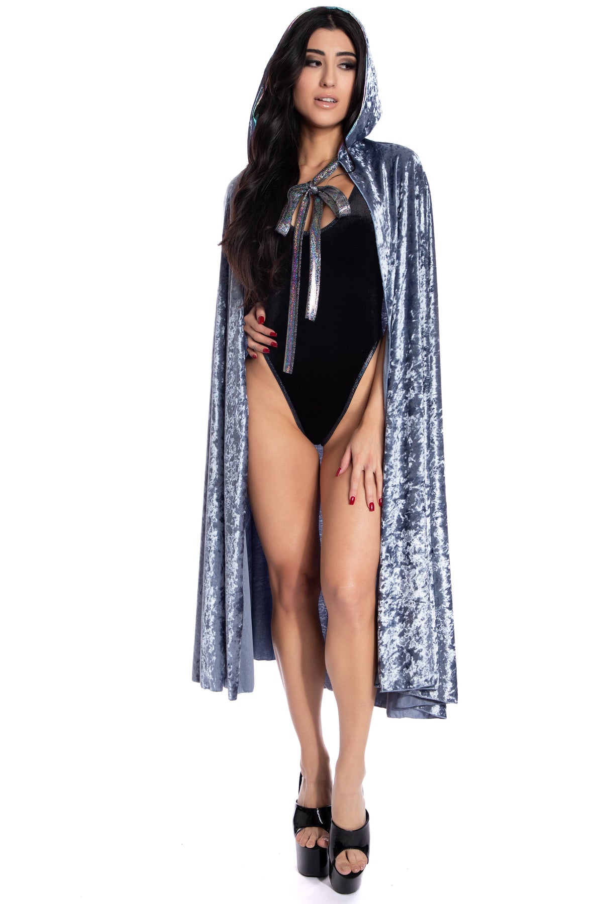 3272 - Midnight Velvet Cape w/Hood - 3272