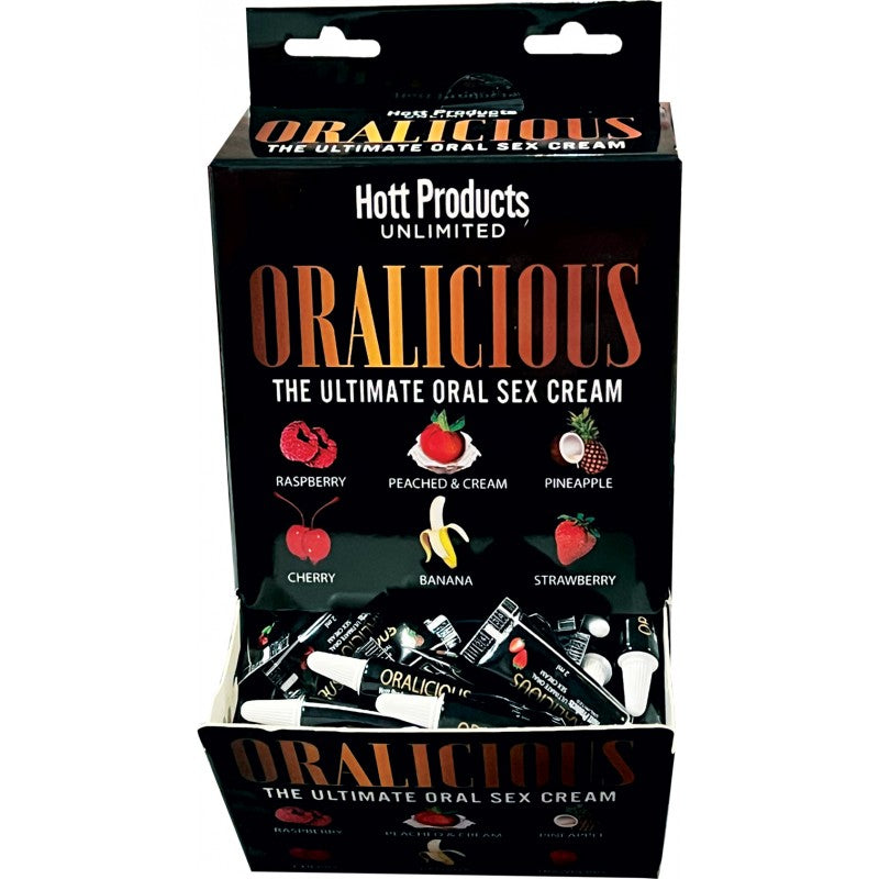ORALICIOUS ASST FLAVORS 144PC DISPLAY 2ML TUBES