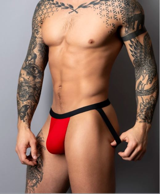 HOT MESH JOCK BLACK L/XL - MP349300BKLX