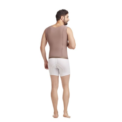 Male Sleeveless Vest 3 level hook. It is a shirt-type girdle that helps maintain a correct