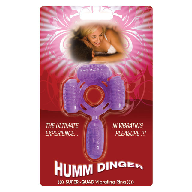 Super Quad Vibrating Cock Ring (Purple)