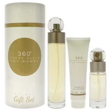 360 COLLECTION ROSE 3PC SET, WOMEN'S GIFT SET-Pinkfoxxx