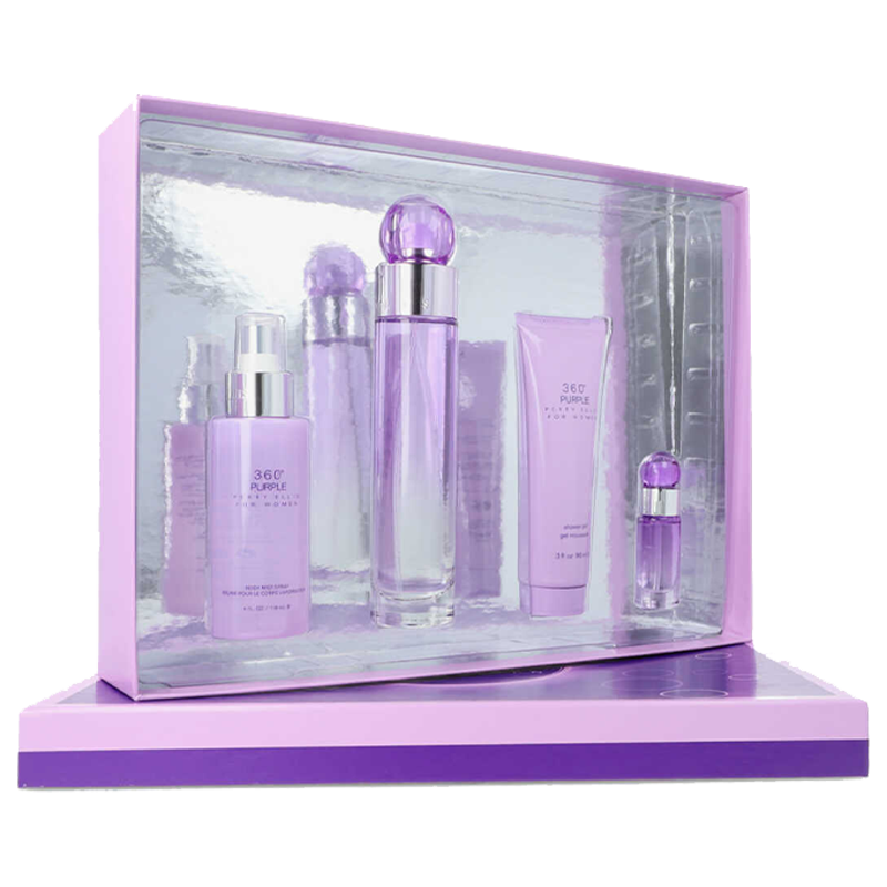 360 PURPLE 4PC SET, WOMEN'S GIFT SET, EDP