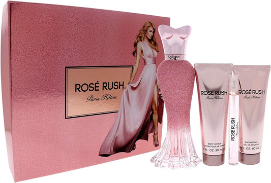 360 ROSE COLLECTION 4PC SET, WOMEN'S GIFT SET-Pinkfoxxx
