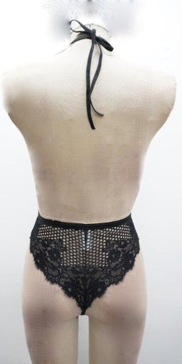 37492 HALTER DEEP FRONT TEDDY