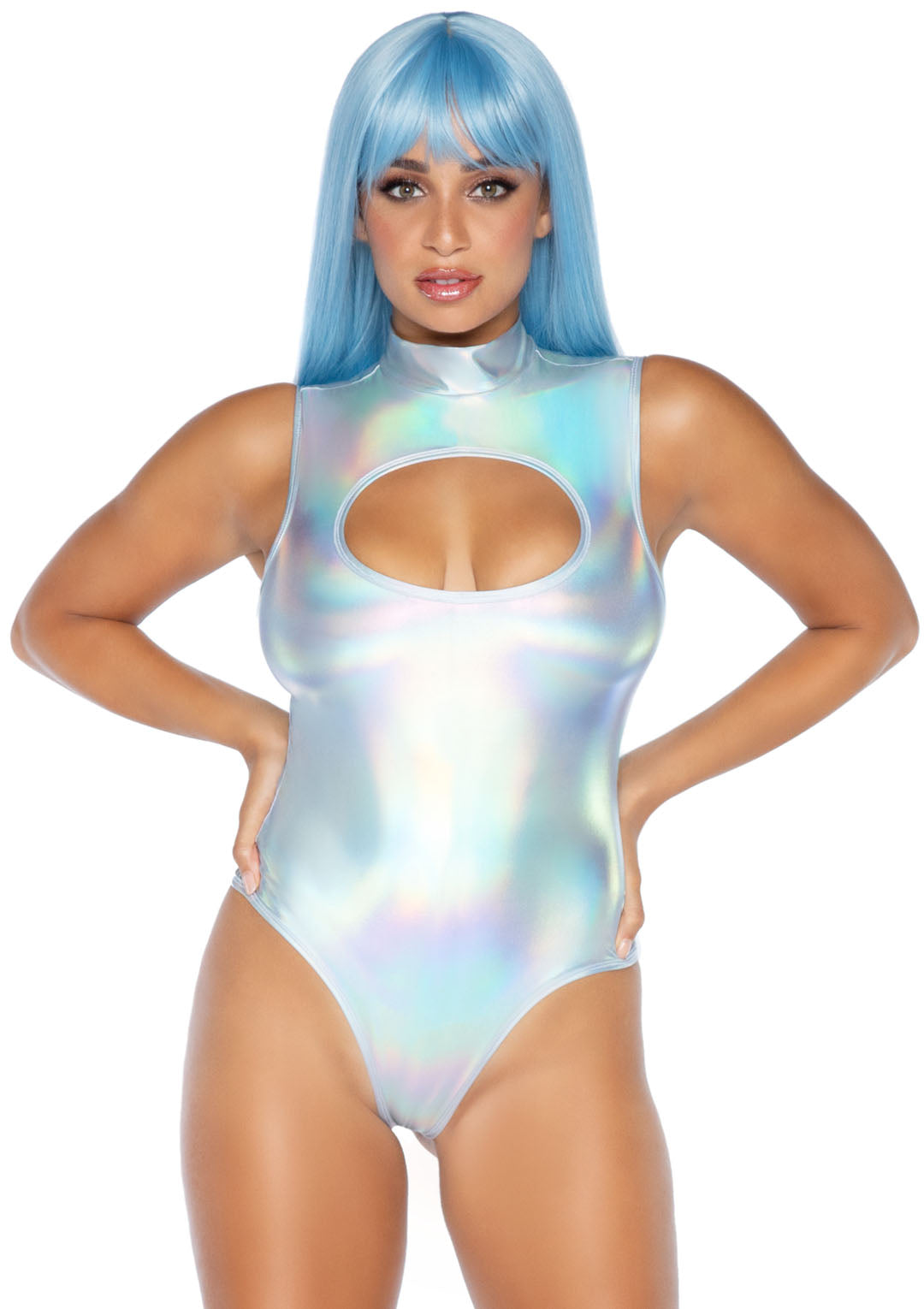 Spandex Keyhole Bodysuit - 3778      00101
