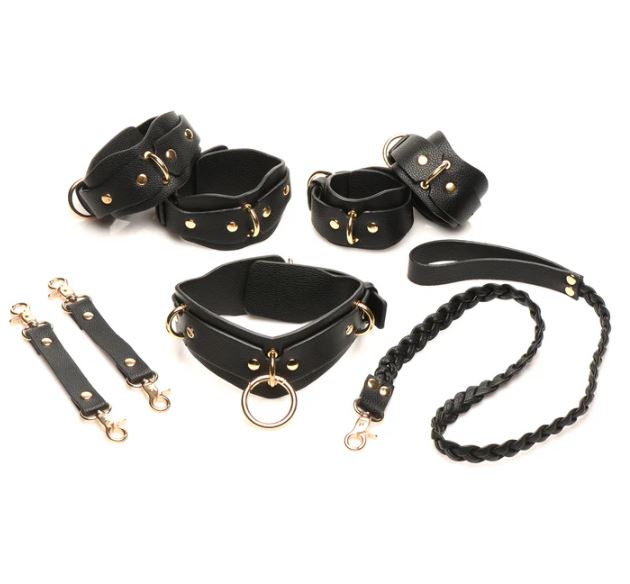 BB LOVER'S RESTRAINTS SET BLACK - XRAH384BLK