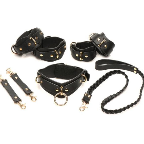 BB LOVER'S RESTRAINTS SET BLACK - XRAH384BLK