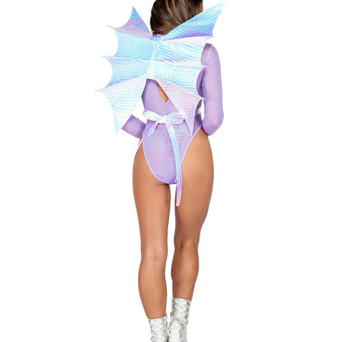 3867 - Dragon Metallic Criss Cross Wings
