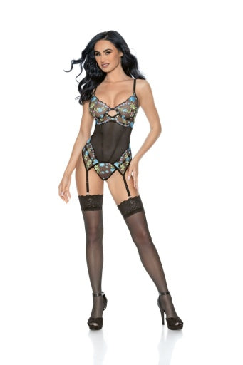 39779 Bustier Twlight Garden - Lingerie-Pinkfoxxx