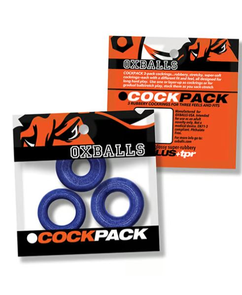 COCKPACK 3 PACK BLUE FIRE - OX3210BLF