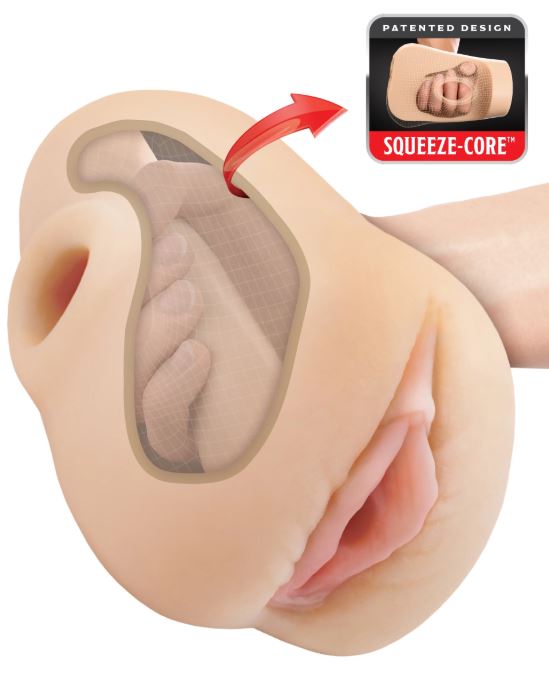 PDX PLUS PUSSY POUNDER SQUEEZE STROKER LIGHT - PDRD43521