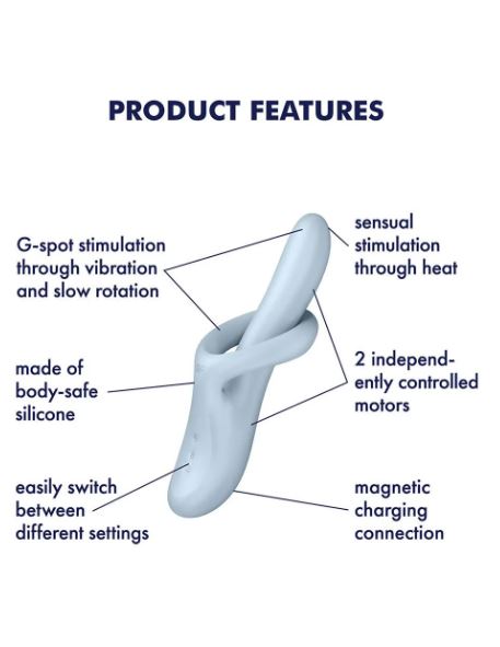 SATISFYER HEAT FLEX 4 BLUE (NET) - EIS4068220