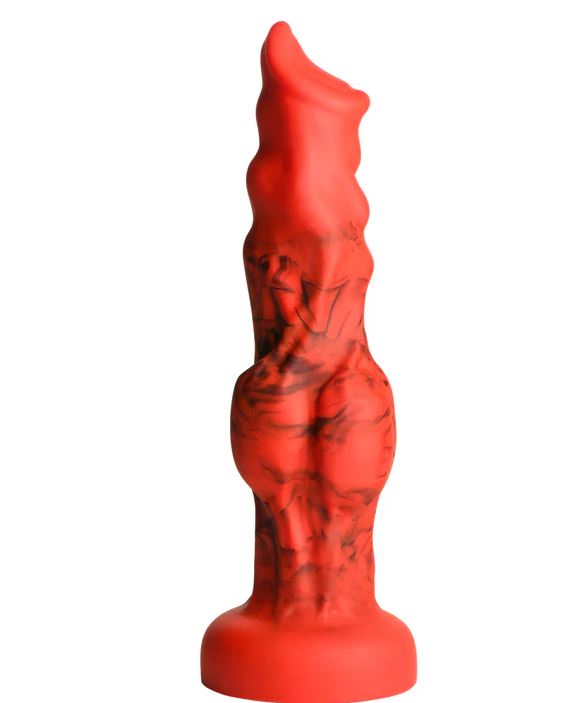 CREATURE COCKS FIRE HOUND SILICONE DILDO SMALL - XRAH414S