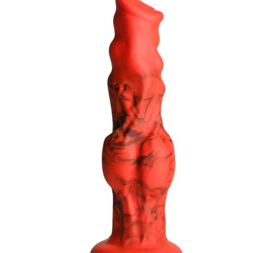 CREATURE COCKS FIRE HOUND SILICONE DILDO SMALL - XRAH414S