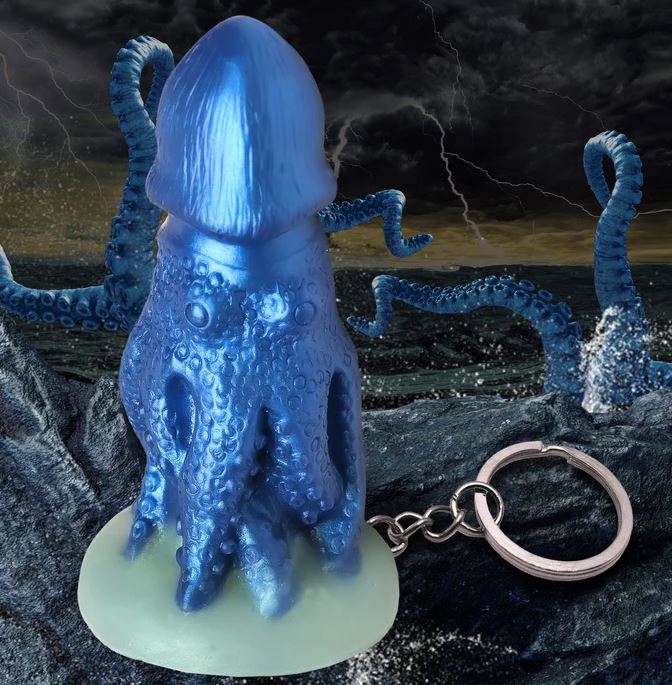 CREATURE COCKS COCKTOPUS SILICONE KEYCHAIN - XRAH427