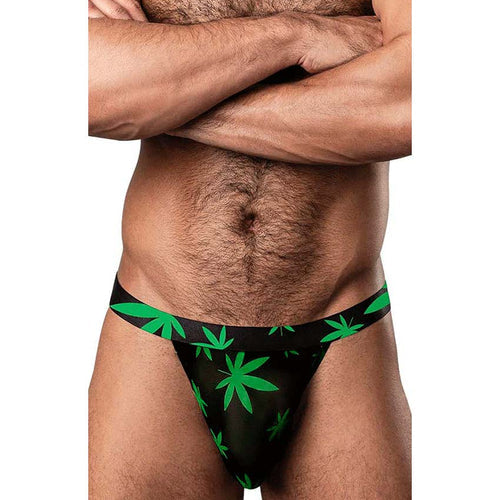 HAZY DAYZ MICRO THONG POTLEAF S/M - MP433294PLSM