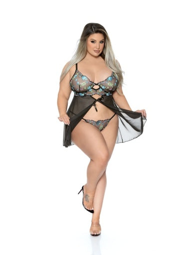 43571X EMBROIDERY BABY DOLL