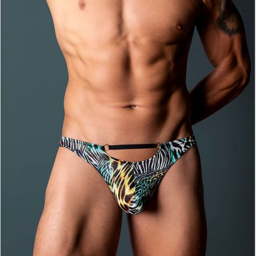 GO WILD! THONG W/RINGS S/M - MP439295MUSM