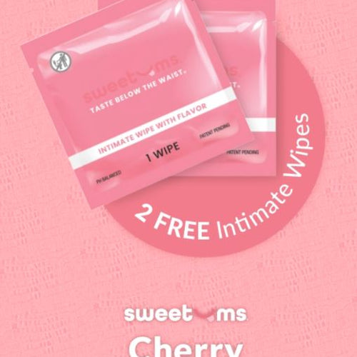 SWEETUMS SPLIT PANTY W/ WIPES CHERRY 2XL
