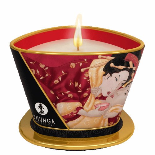 MASSAGE CANDLE ROMANCE/ SPARKLING STRAWBERRY WINE 5.7 OZ - SH4508