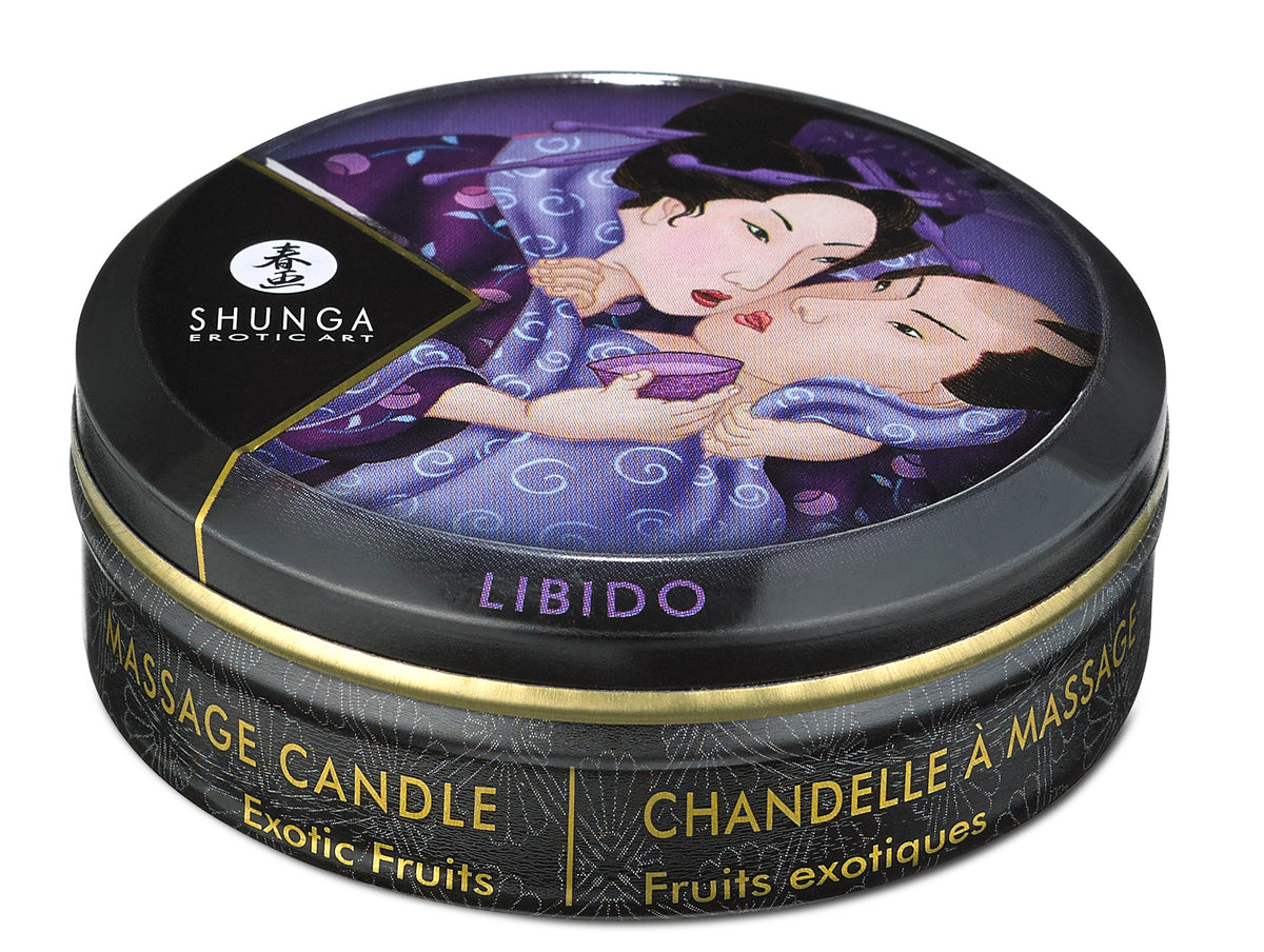 MINI MASSAGE CANDLE LIBIDO/ EXOTIC FRUITS 1 OZ - SH4602