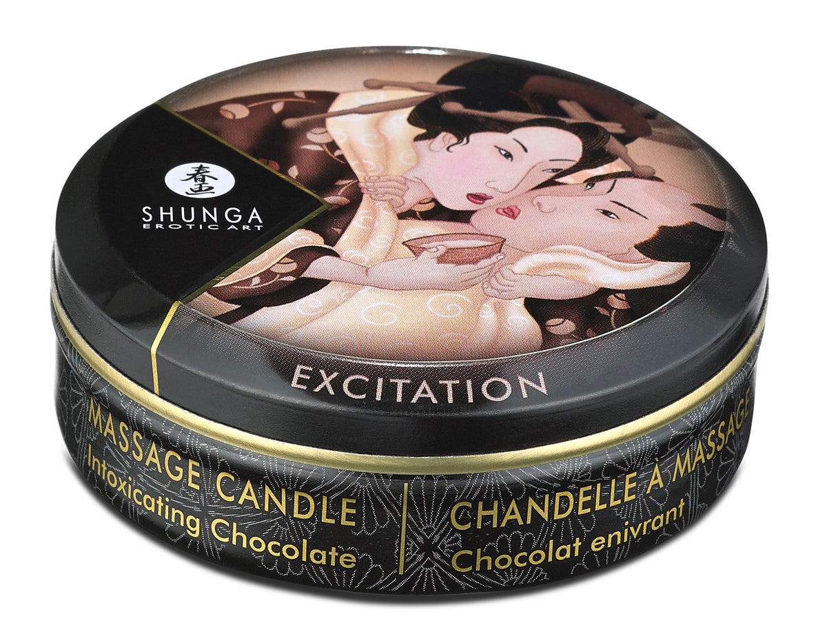 MINI MASSAGE CANDLE EXCITATION / INTOXICATING CHOCOLATE 1 OZ - SH4609