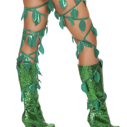 4642 - Green Leaf Thigh Wraps
