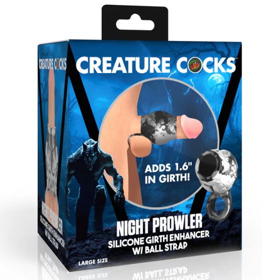 CREATURE COCKS NIGHT PROWLER SILICONE GIRTH ENHANCER LARGE - XRAH472L