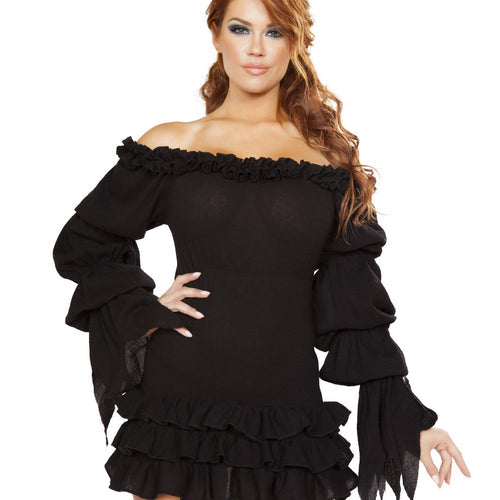 4770 - Ruffled Pirate Dress with Sleeves & Multi Layered Skirt
