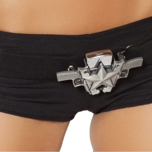 4780 - Double Gun Belt Buckle with Star Detail