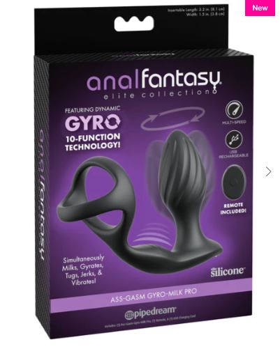 ANAL FANTASY ELITE ASS-GASM GYRO-MILK PRO BLACK - PD479723