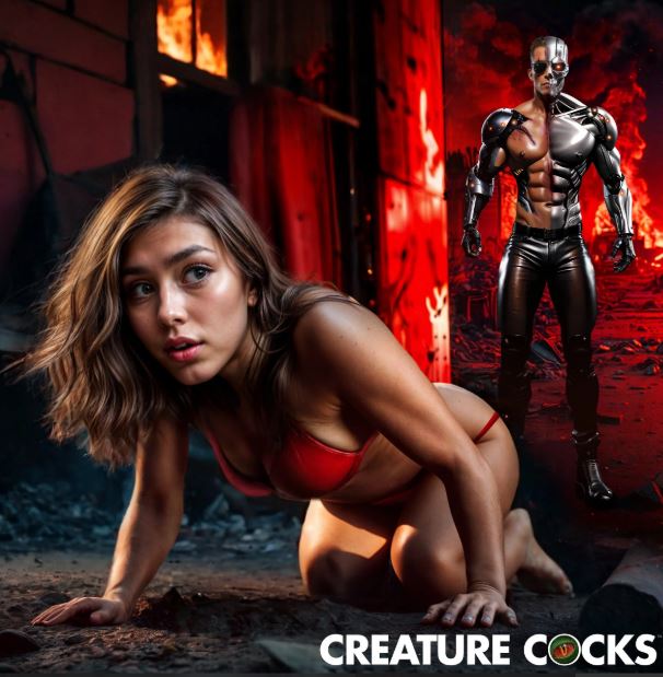 CREATURE COCKS CYBORG COCK THRUSTING & VIBRATING DILDO - XRAH484