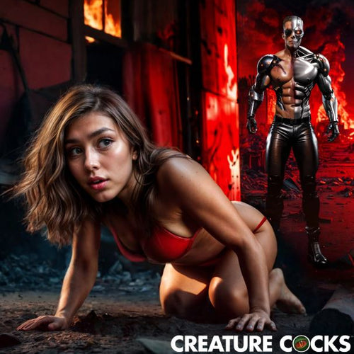CREATURE COCKS CYBORG COCK THRUSTING & VIBRATING DILDO - XRAH484