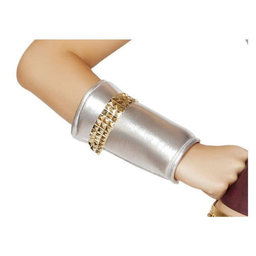 GL104 Wrist Cuffs w/Gold Trim Detail-As Shown