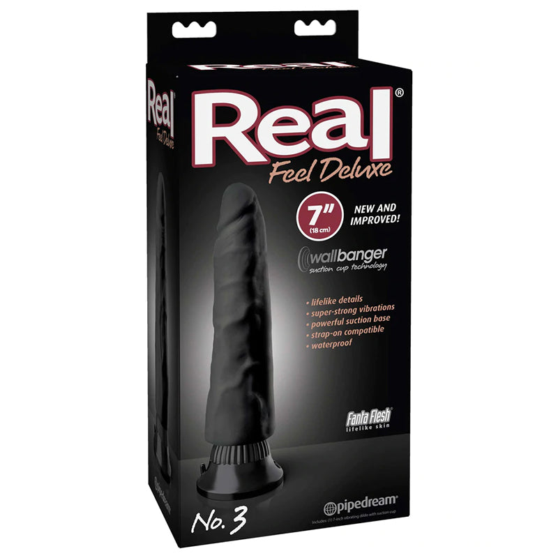 Pipedream Real Feel Deluxe No. 3 Realistic 7 in. Vibrating Dildo With Suction Cup