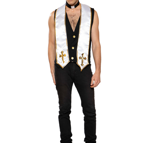 4958 - 2pc Mens Priest Costume