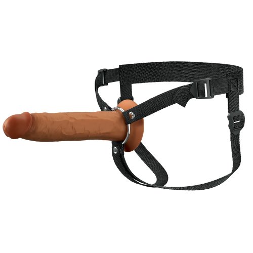 FANTASY X-TENSIONS ELITE 9IN HOLLOW STRAP-ON BROWN - PD416129