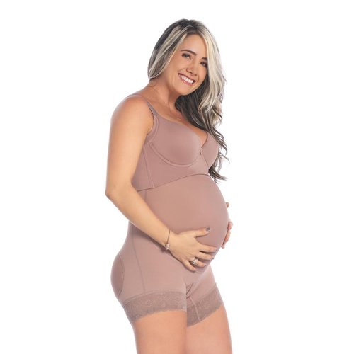 Maternal Body Garment Hip Hugger-Braless. Seamless maternity belly support garmentshapewea