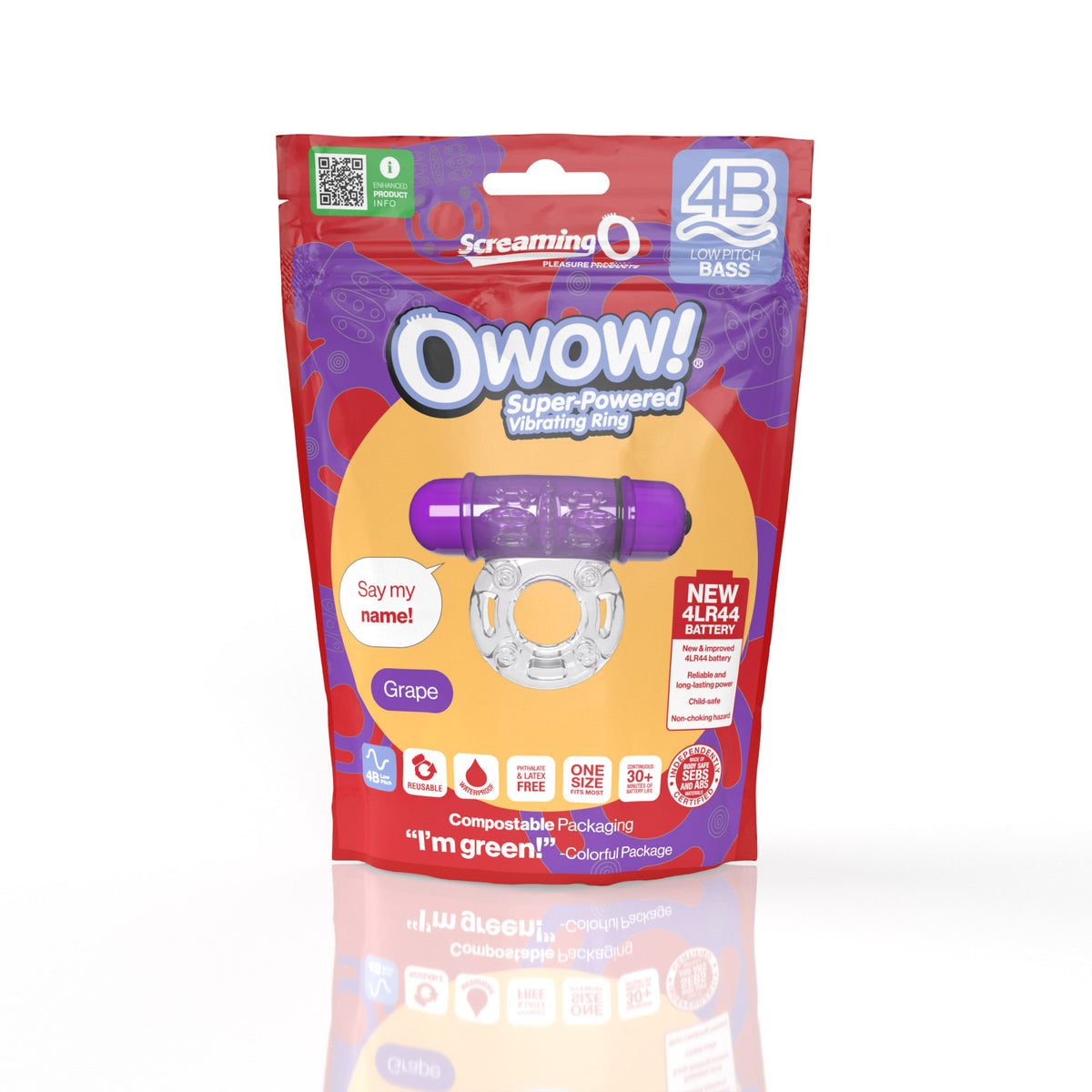 SCREAMING O 4B OWOW GRAPE (BASS) - SCR4BOWGP