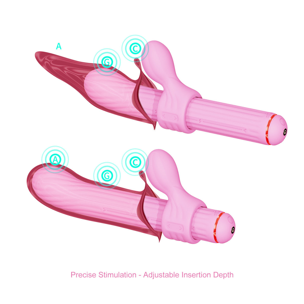 MAGIC STICK S1 PLUS MULTI FUNCTIONING VIBE PINK (NET) - FRMGSTKPNK