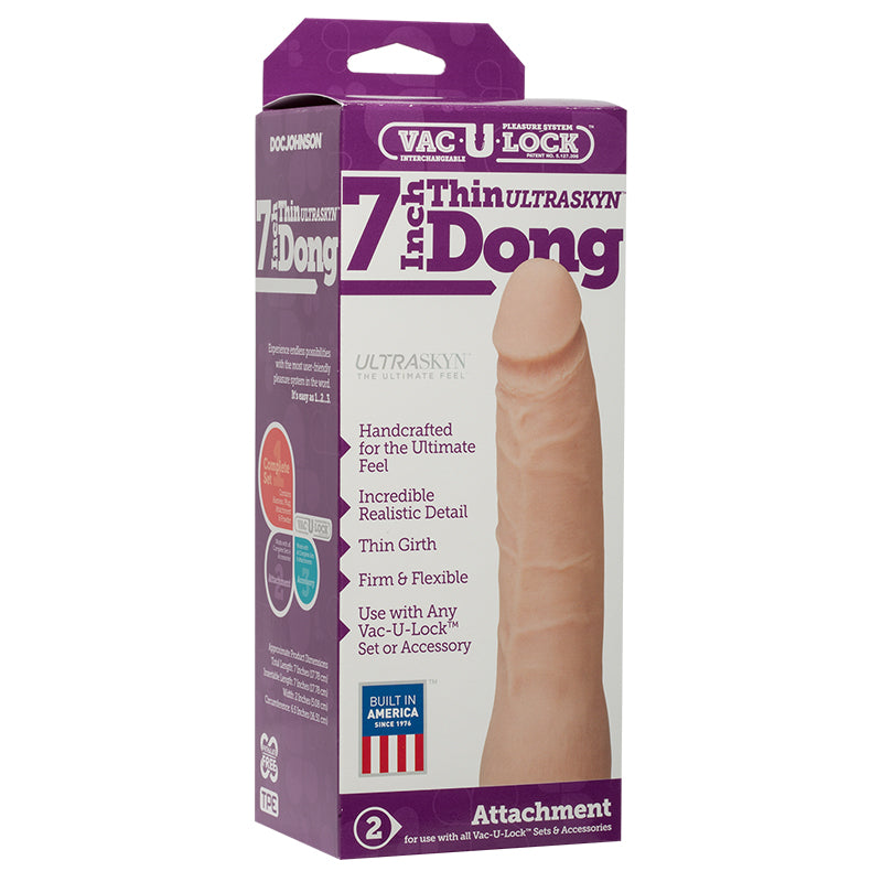 VAC-U-LOCK- 7-INCH THIN DONG - ULTRASKYN