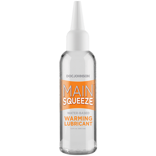 MAIN SQUEEZE WARMING WATER BASED LUBRICANT 3.4 OZ