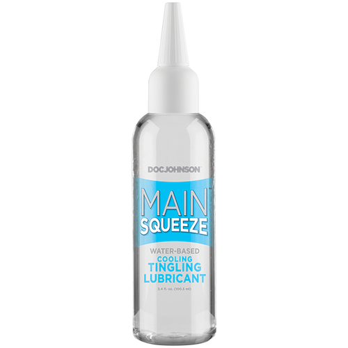 MAIN SQUEEZE COOLING TINGLING WATER BASED LUBRICANT 3.4 OZ
